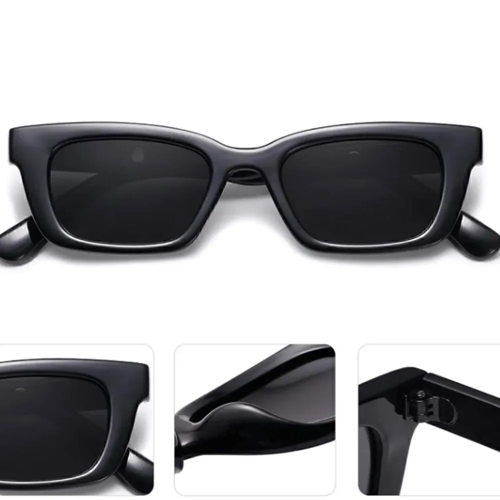 Rectangular Retro Chunky Sunglasses